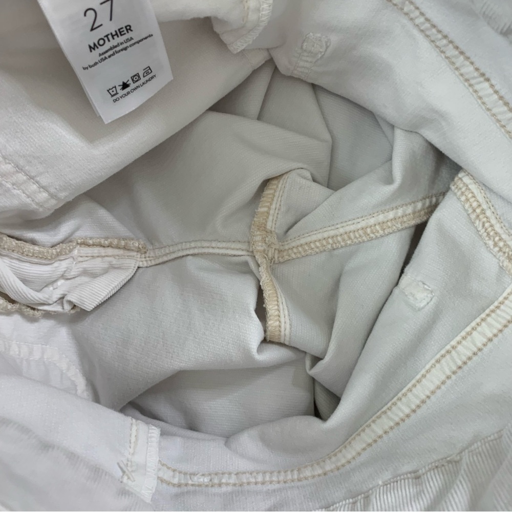 Mother the patch pocket roller skimp corduroy flare jeans 27 NWT - Picture 12 of 14